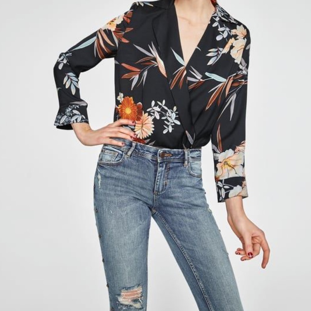 Zara Skinny chewed hem jean - Picture 4 of 6